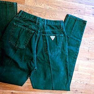 Vintage guess Jeans high rise green size 29